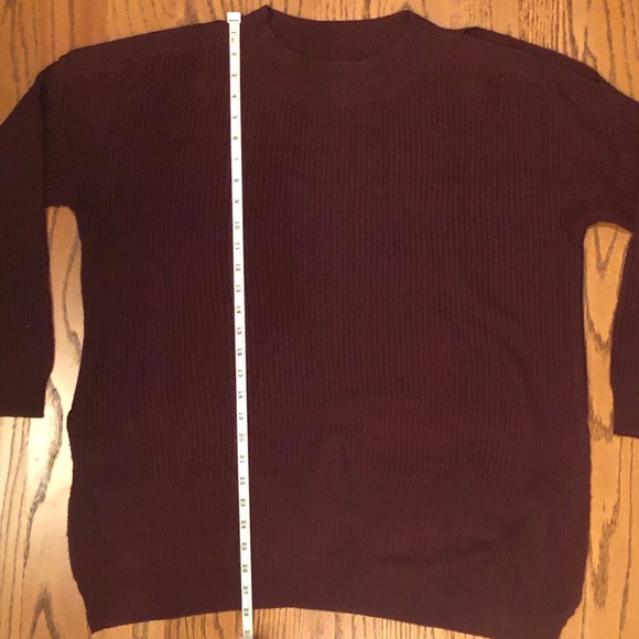 bp. Burgundy Cold Shoulder Sweater - Picture 5 of 5